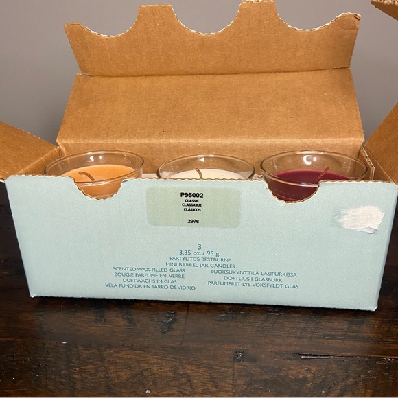 Partylite Classic Bestburn Classic Mini Barrel Jar Scented Candles NIB Retired - Picture 4 of 5